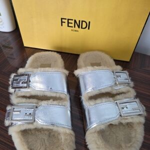 Fendi Feel Metallic Leather Shearling,  $1,100